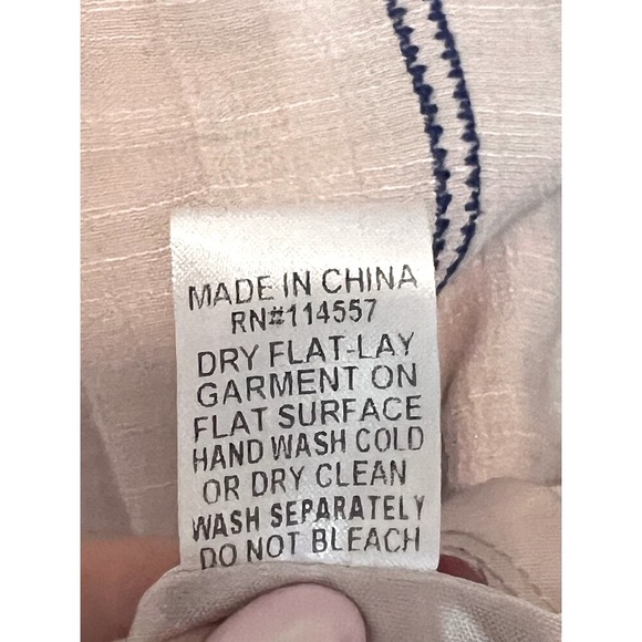 THML Women's Cream & Blue Embroidered Dress, Size M - Picture 8 of 11